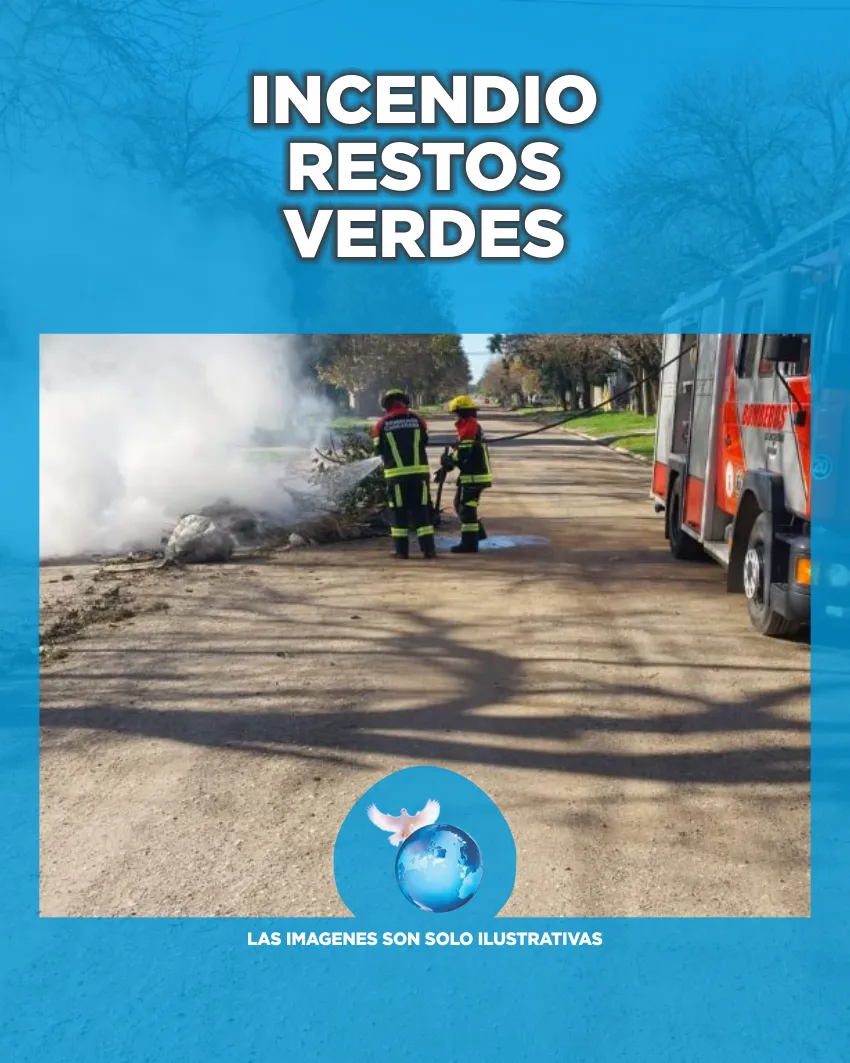 INCENDIO RESTOS VERDES