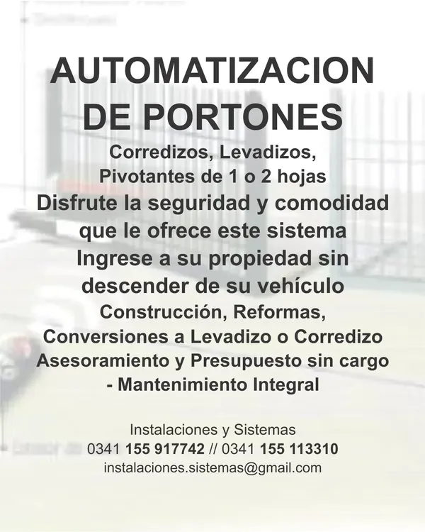 Automatizacion de Portones
